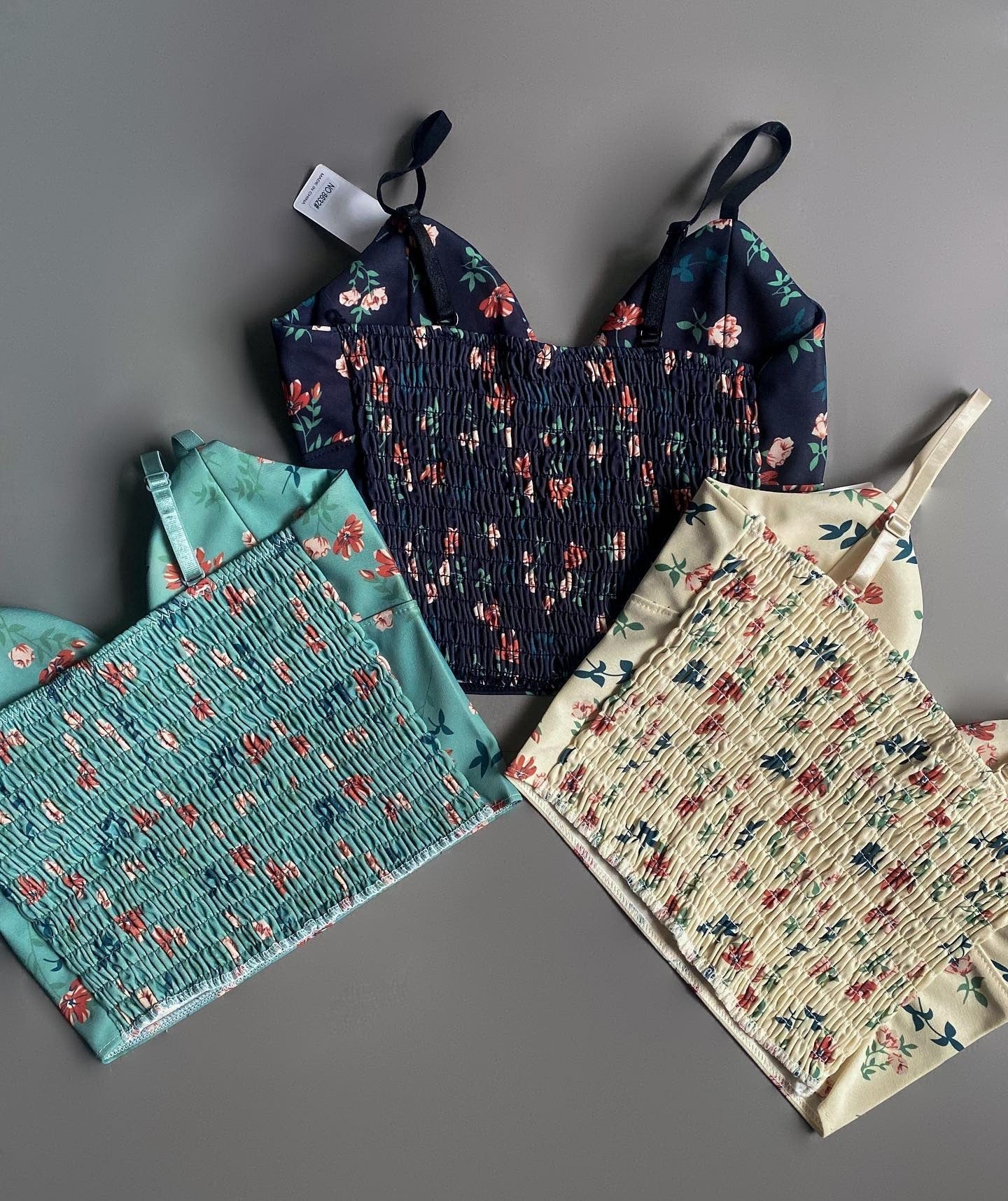 Shezaib Undergarments Beautiful Bloom Light Padded Adjustable Strap Cami Top 8632