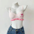 Shezaib  Baby Bay Pastel Ruffle Bra & Panty Set – Cute Printed, Soft Padded & Comfortable Lingerie for Girls