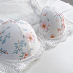 Shezaib Undergarments Floral Lace Bra & Panty Set – Padded Push-Up Design with Elegant Embroidery