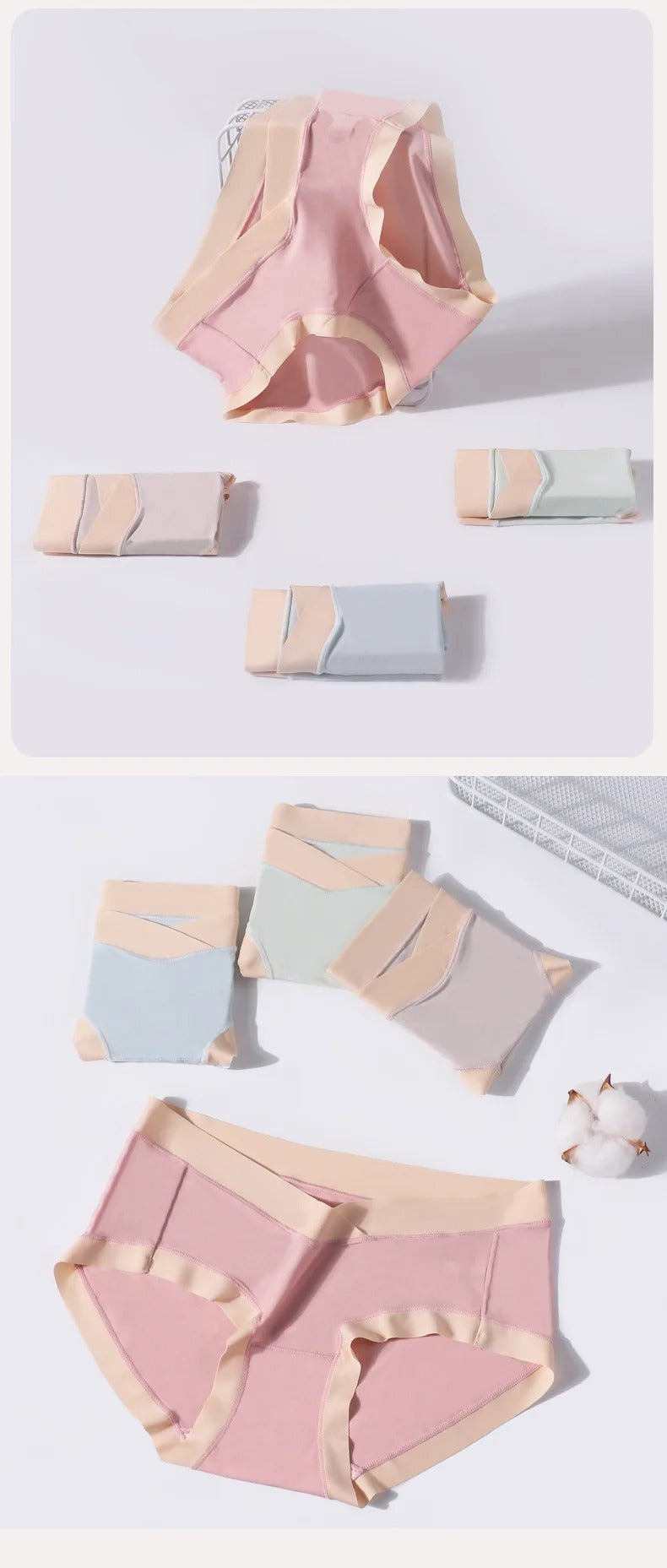 Shezaib Pack of 5 Criss-Cross Cotton Mid Waist Panty– Soft & Stylish Everyday Comfort 2021