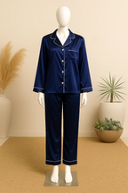 Shezaib Silk Pajamas Sets wedding lingeries  Short Sleeve Sleepwear lingerie sets best PJ's in pakistan sexy nighty Two Pieces Set