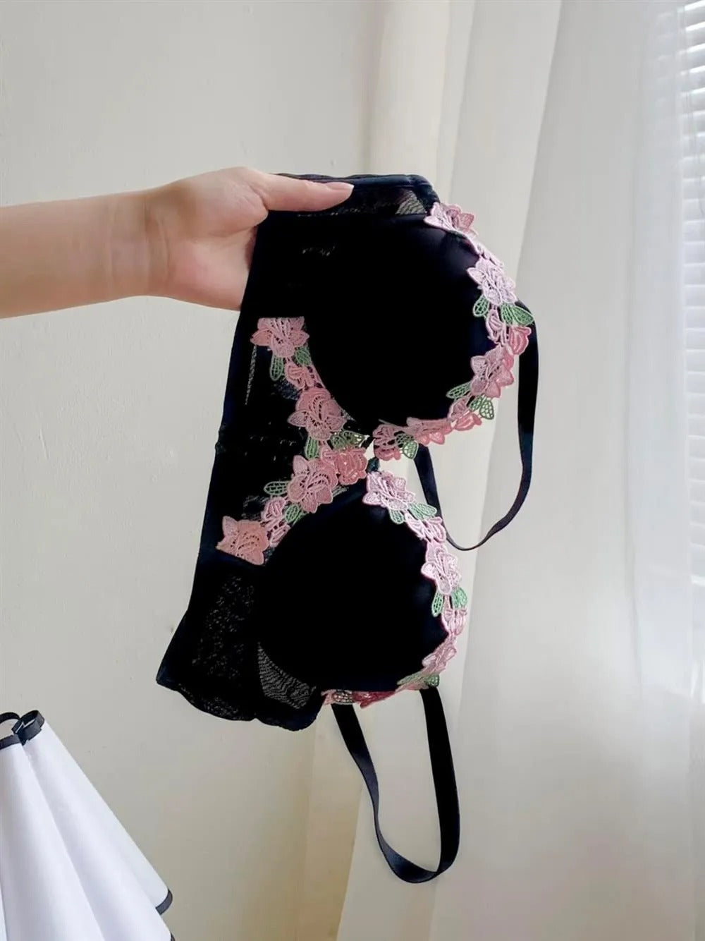 Flourish Green Blossom Lace Bra & Panty Set 115
