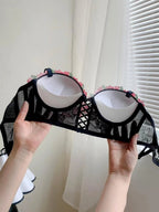 Flourish Green Blossom Lace Bra & Panty Set 115