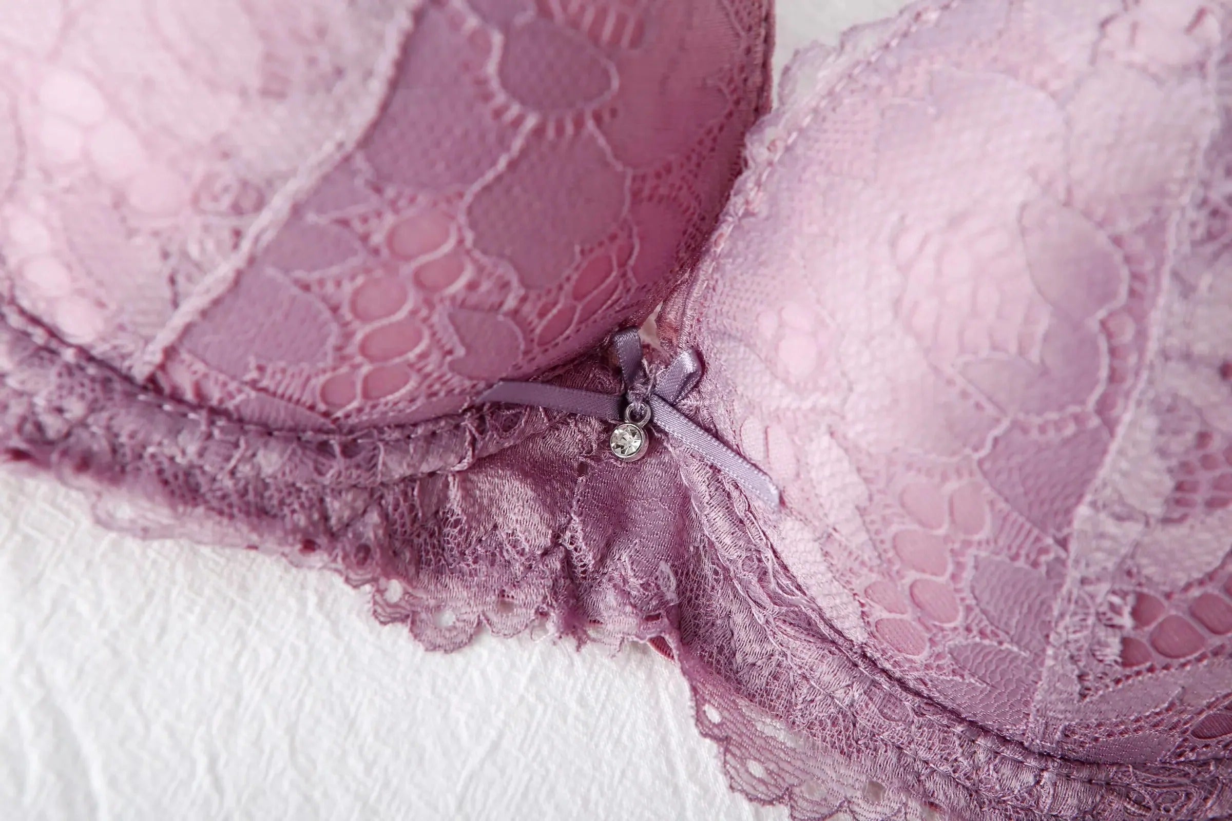 Flourish Elegant Lace Bra & Panty Set – Push Up & Double Padded Comfort with Floral Detailing (8855)