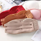 Pack of 2 Strapless Ribbed Tube Bra 8882 | Non-Slip, Side Hook Closure