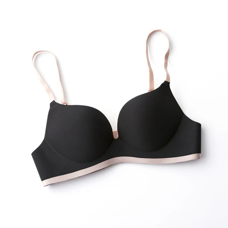 Shezaib Contrast Color Push Up Comfortable Seamless Padded T-Shirt Bra 009