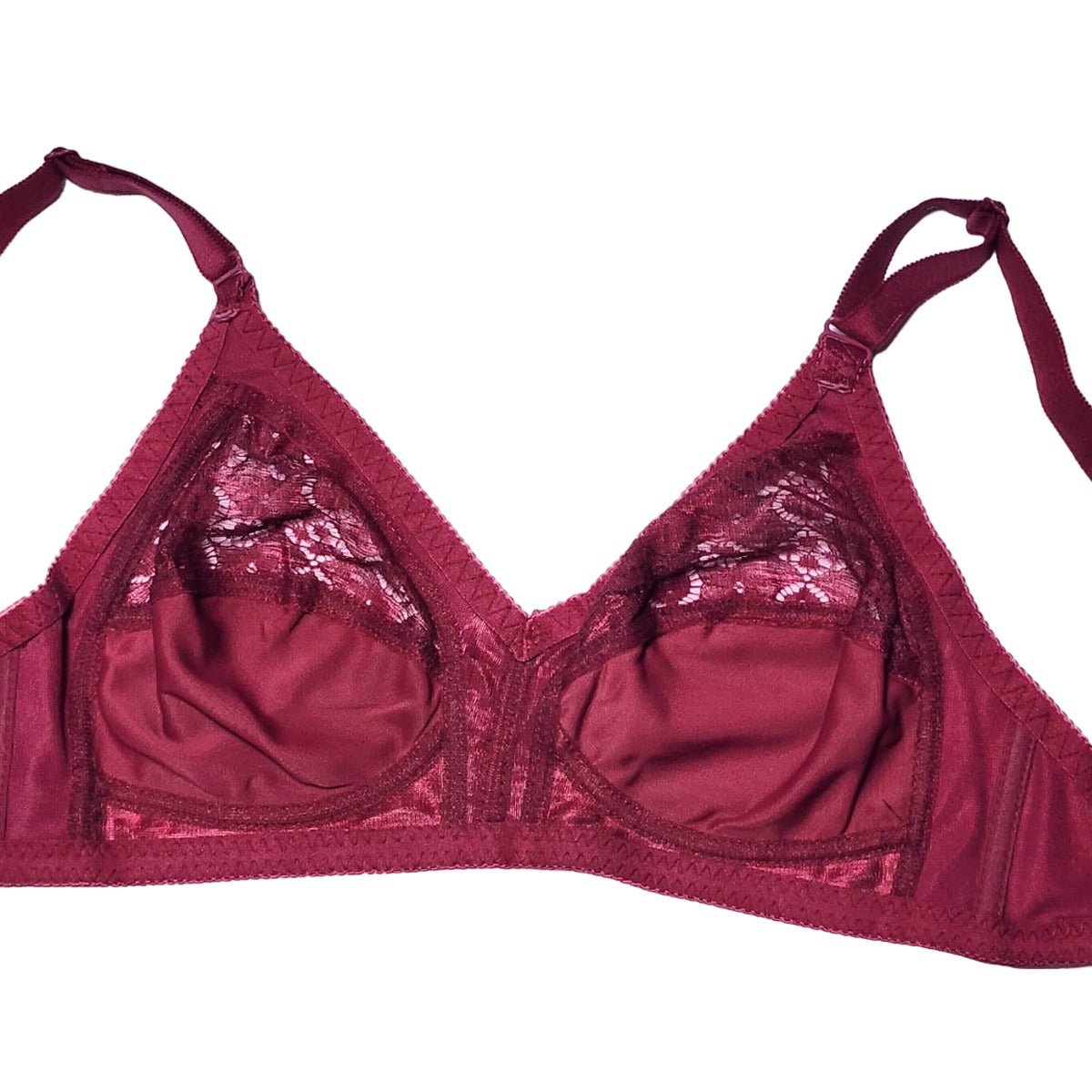 Flourish Nancy Bra Non Padded Non-wired Half Net attractive style Casual bra For Girls Wen