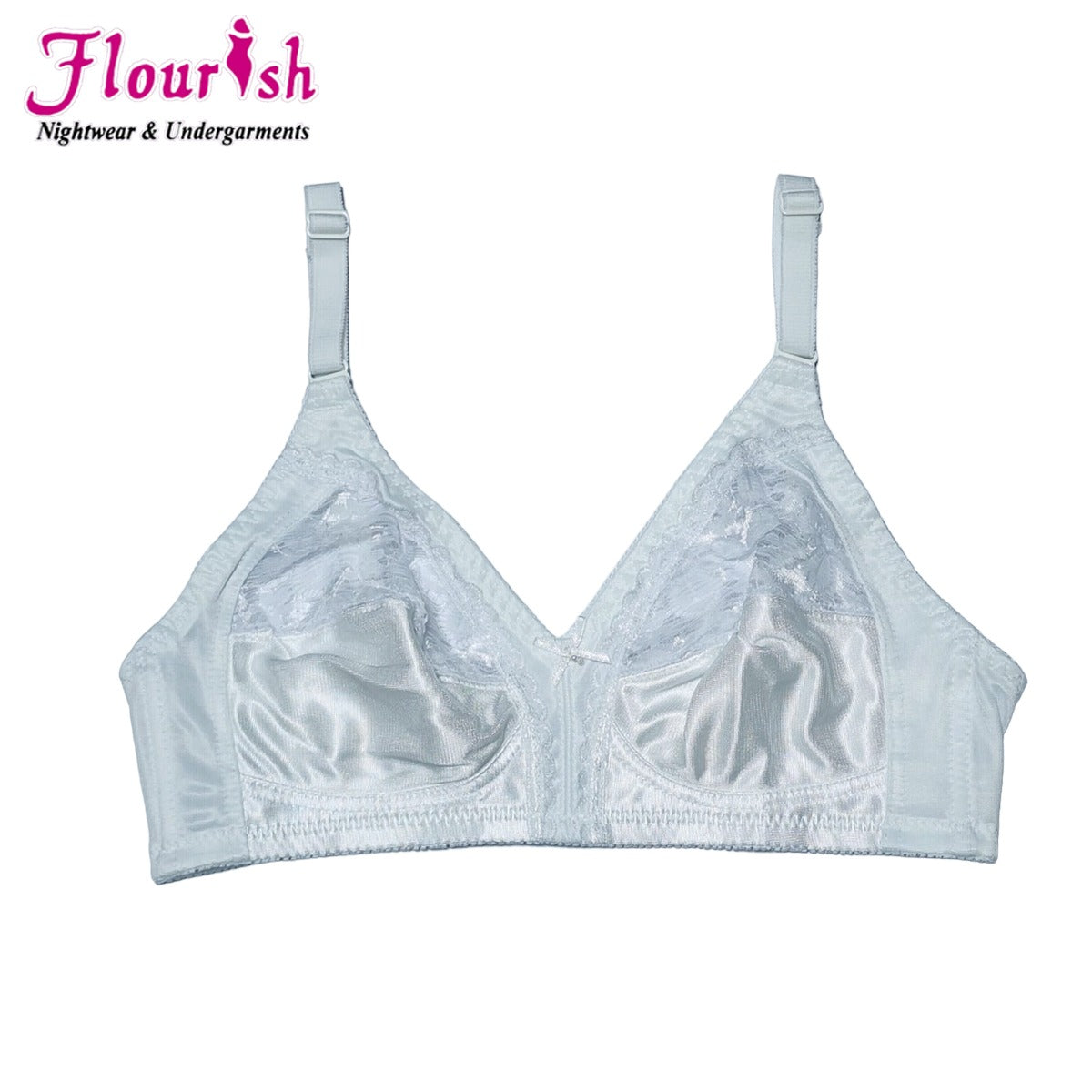 Flourish Nancy Bra Non Padded Non-wired Half Net attractive style Casual bra For Girls Women