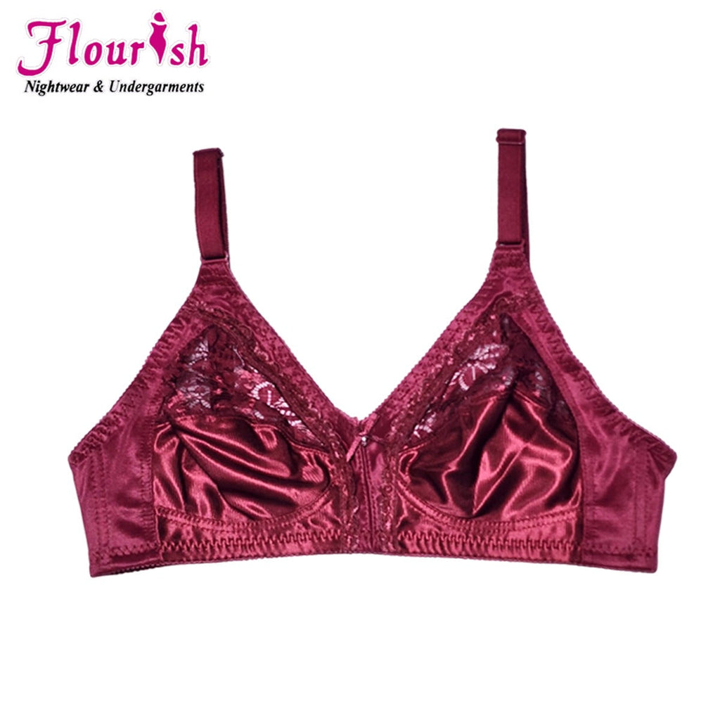 Flourish Nancy Bra Non Padded Non-wired Half Net attractive style Casual bra For Girls Women