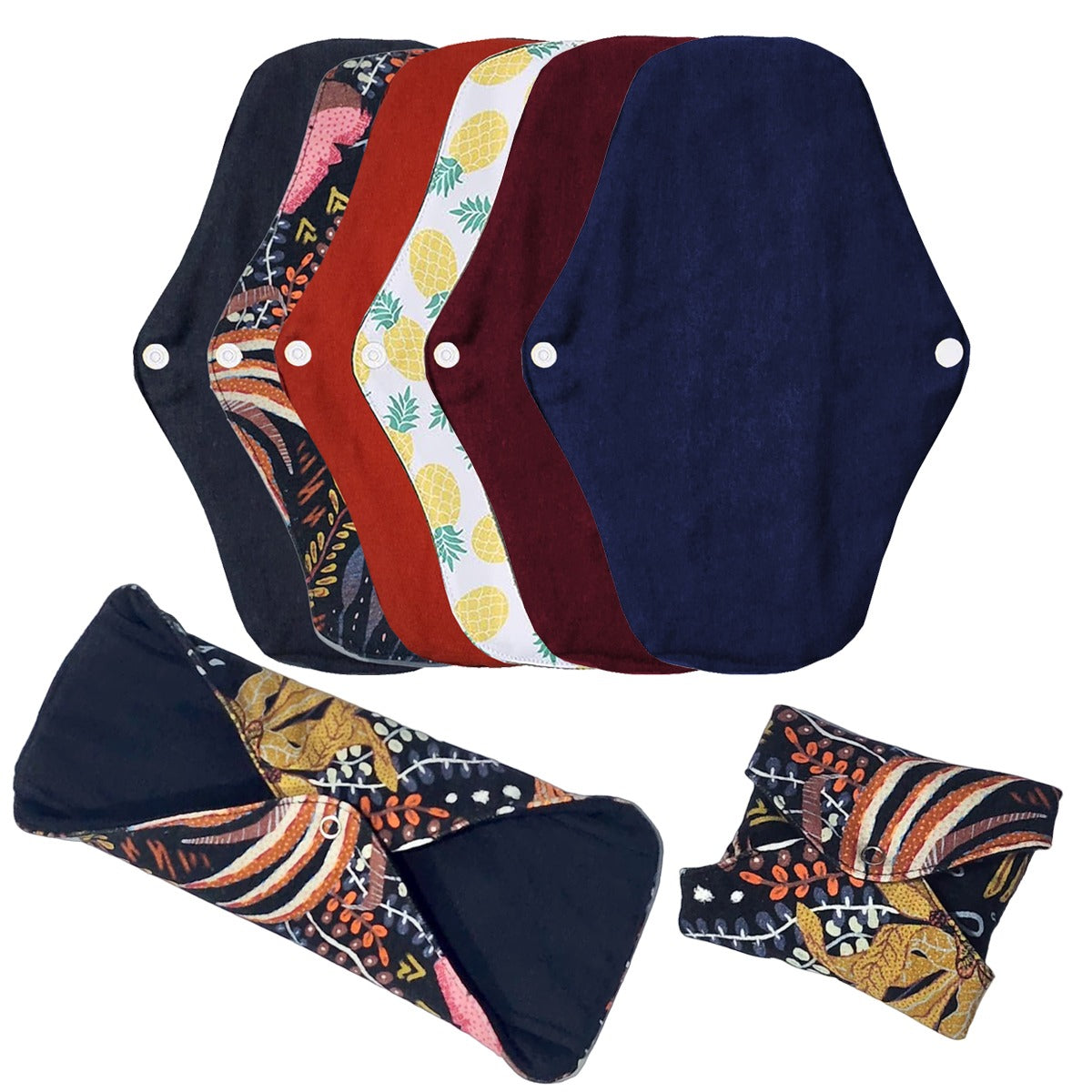 Shezaib women's reusable sanitary pads in different colors and design, image 3