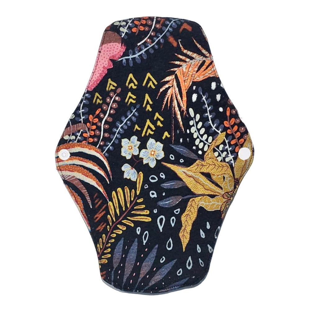 Shezaib women's reusable sanitary pads in black color