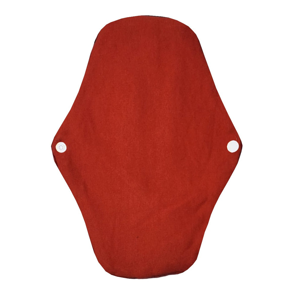 Shezaib women's reusable sanitary pads in red color