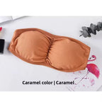 Pack of 2 Strapless Ribbed Tube Bra 8882 | Non-Slip, Side Hook Closure