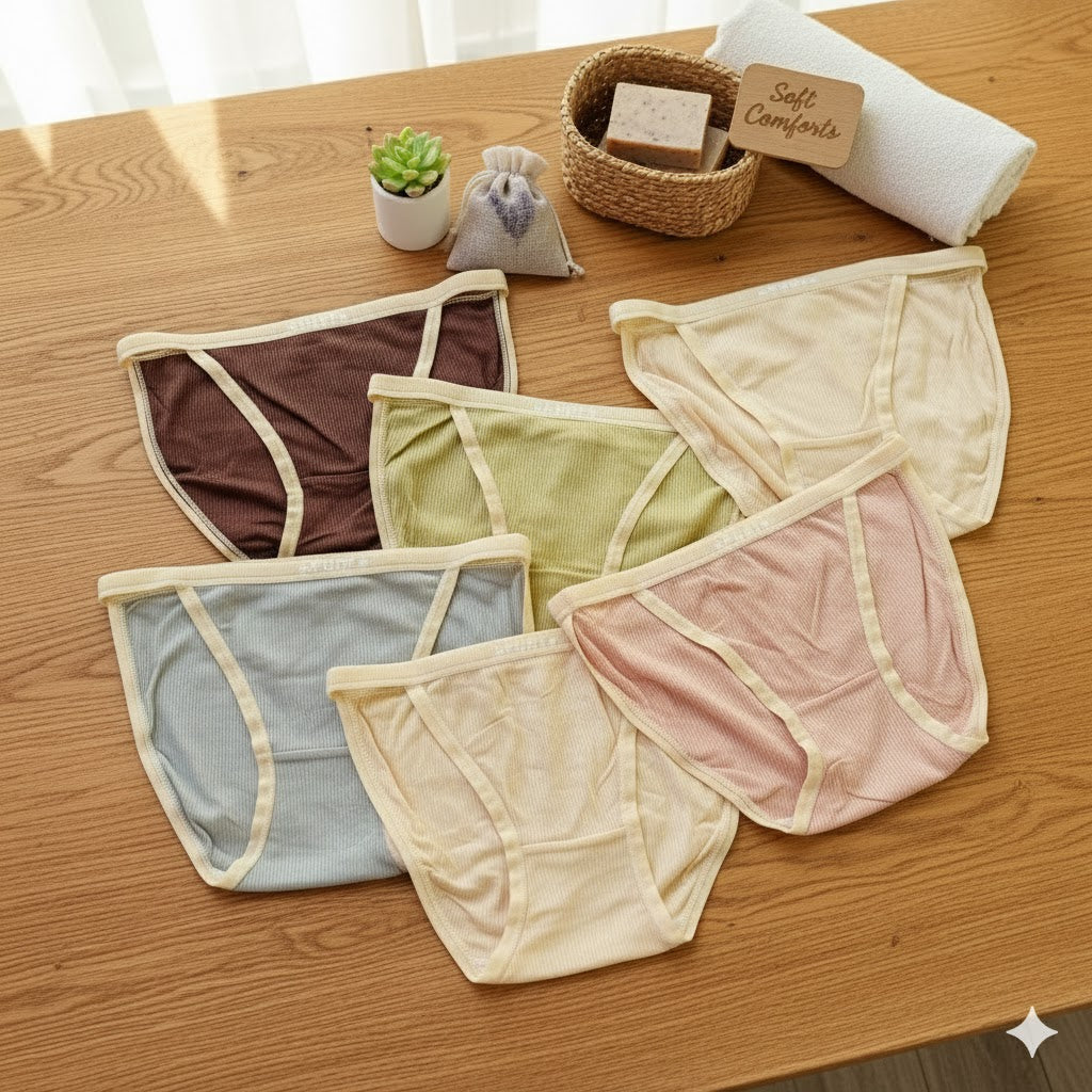 Shezaib Pack of 5 Sport Mesh Panty– Soft, Breathable & Everyday Comfort 395