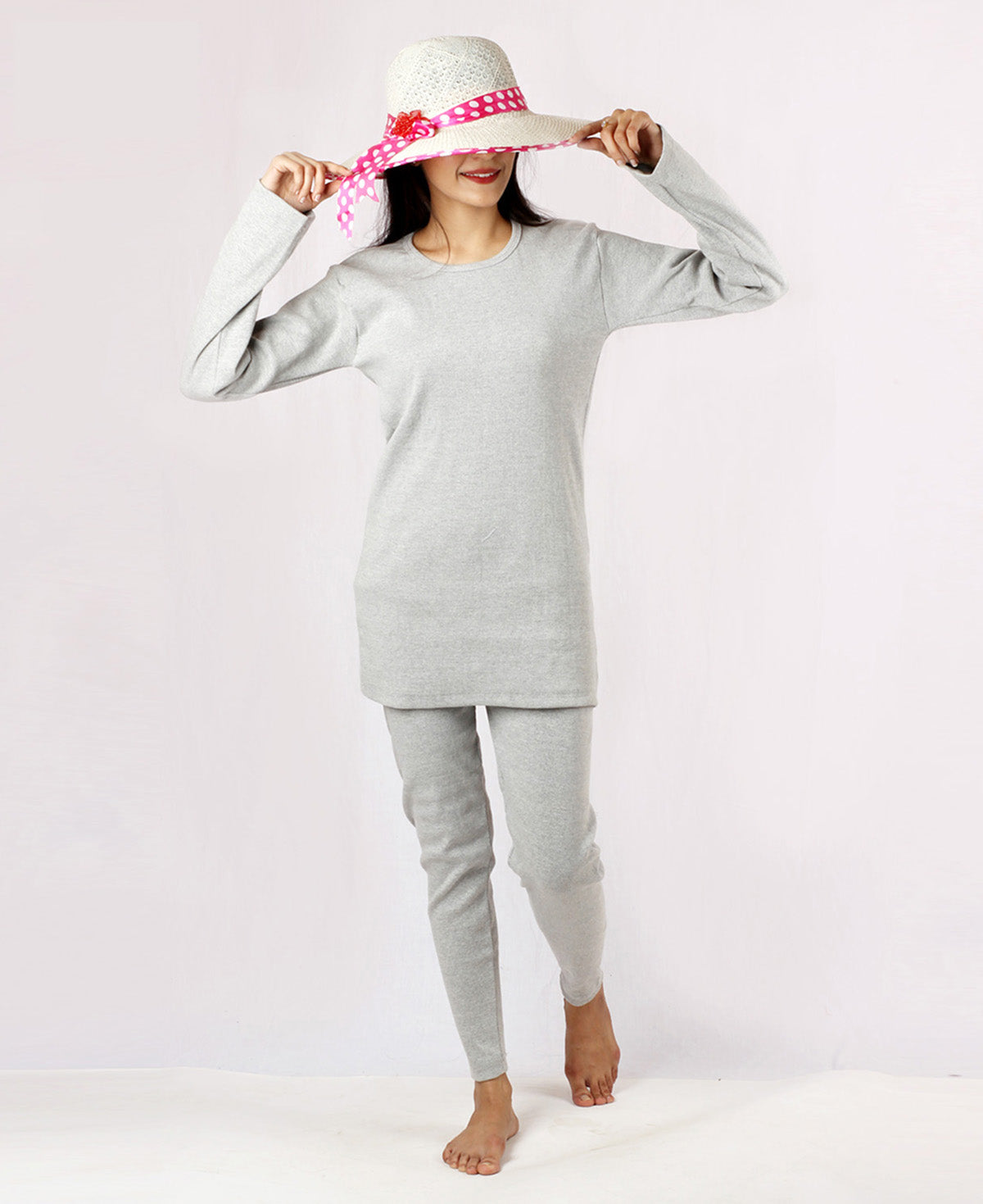 2pcs Mix Cotton Jersey Printed Lounge & Night Wear Pajama Suit For Women
