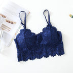 Shezaib 1  Pc Lace V Neck Crochet Bralette Crop Tops Bra-343