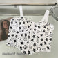 High Quality Full Coverage Adjustable Straps Printed Removable Padded Crop Top-1991
