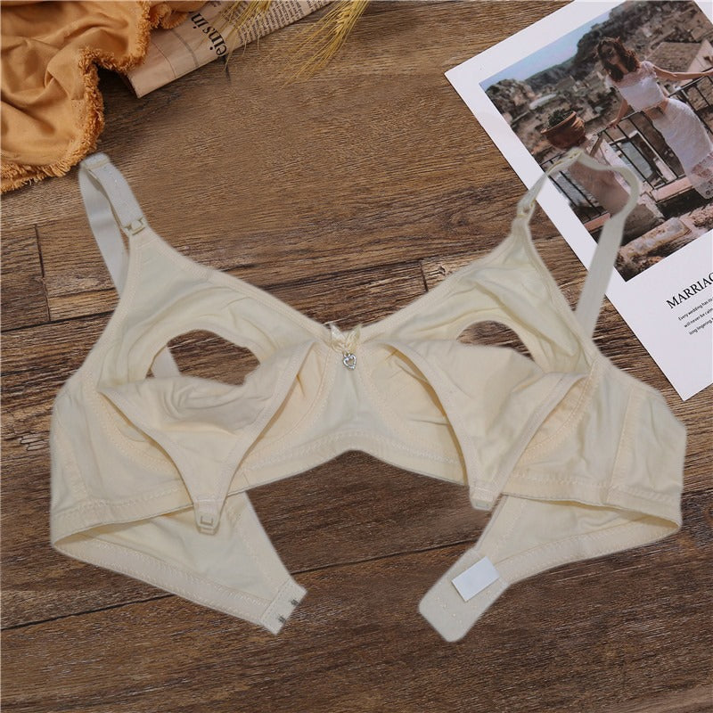 Front Open Wireless Maternity Nursing & Feeding Cotton Jersey Bra-2118
