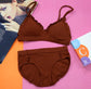 New Triangle Cup Adjustable Straps Intimate Style Bra And Panty Set