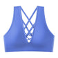 Summer Crop Top V-neck hollow Out Sports Padded Bra 3689