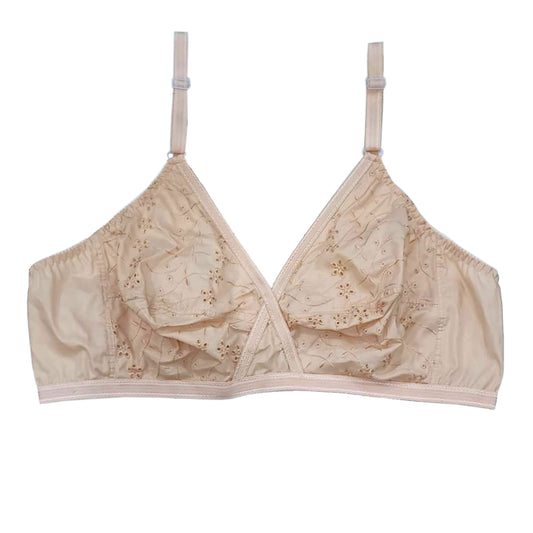 Shezaib 1 pcs Non Padded Soft Comfortable  Cotton  Plus Size Bra For Women