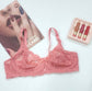 1pcs Non-Padded & Non-Wired Full Coverage & Transparent Bra A486