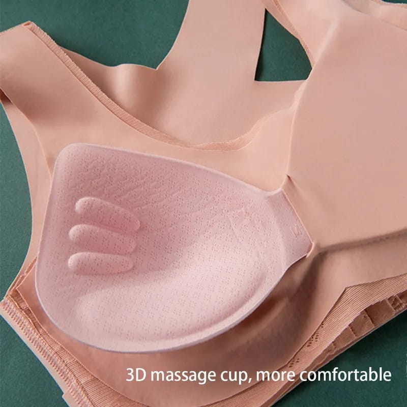 3D High Quality Too Soft & Comfortable Push Up Removable Padded full Back Support Sports Bra butterfly wings