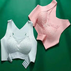 3D High Quality Too Soft & Comfortable Push Up Removable Padded full Back Support Sports Bra butterfly wings