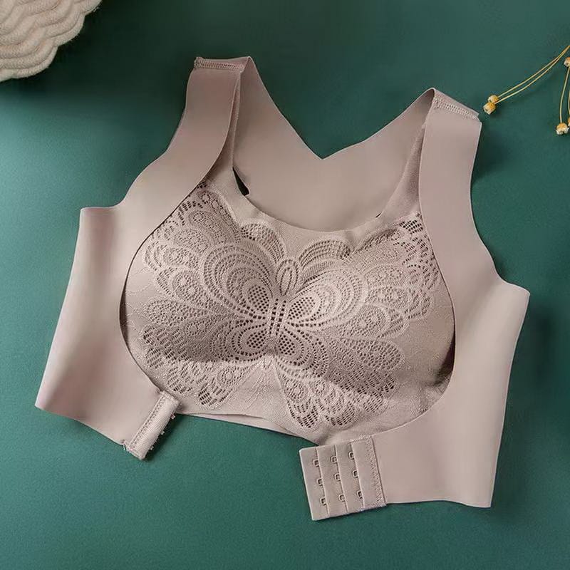 3D High Quality Too Soft & Comfortable Push Up Removable Padded full Back Support Sports Bra butterfly wings