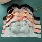 3D High Quality Too Soft & Comfortable Push Up Removable Padded full Back Support Sports Bra butterfly wings