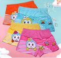 4 Pcs Panties Girls Cotton Boxer Random Designs