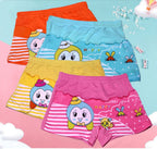 3 Pcs Panties Girls Cotton Boxer Random Designs