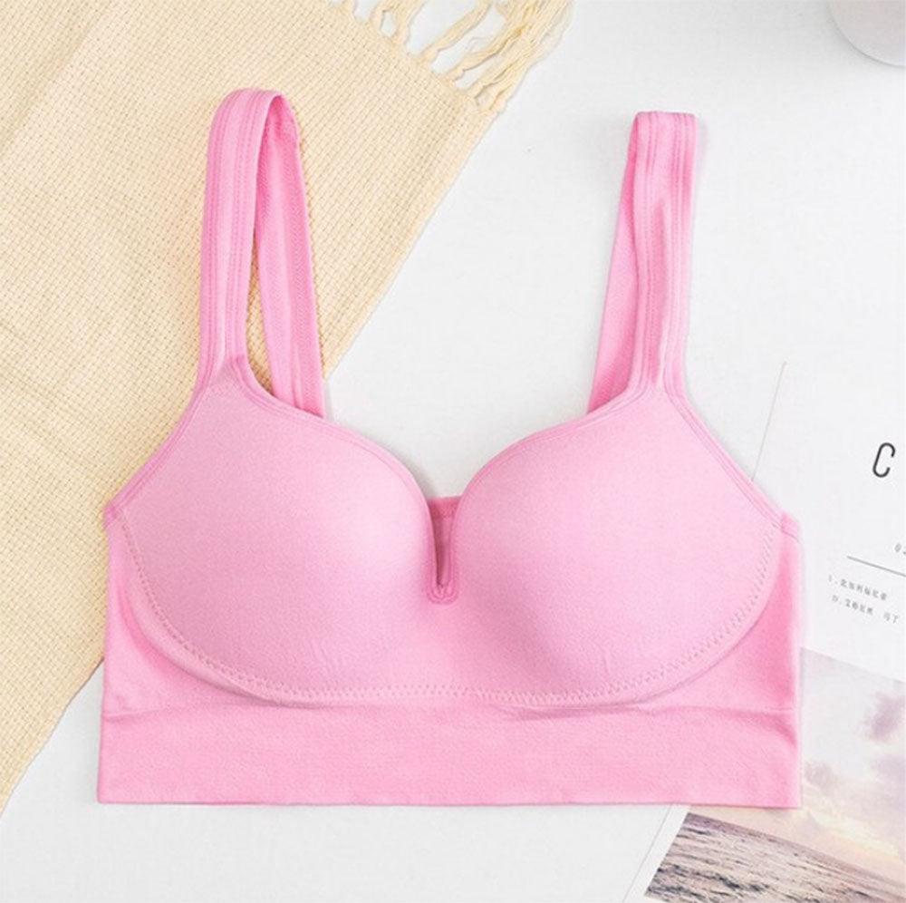 Sexy Lingerie Solid Bra Seamless Cotton Tops Bralette Brassiere  A7652