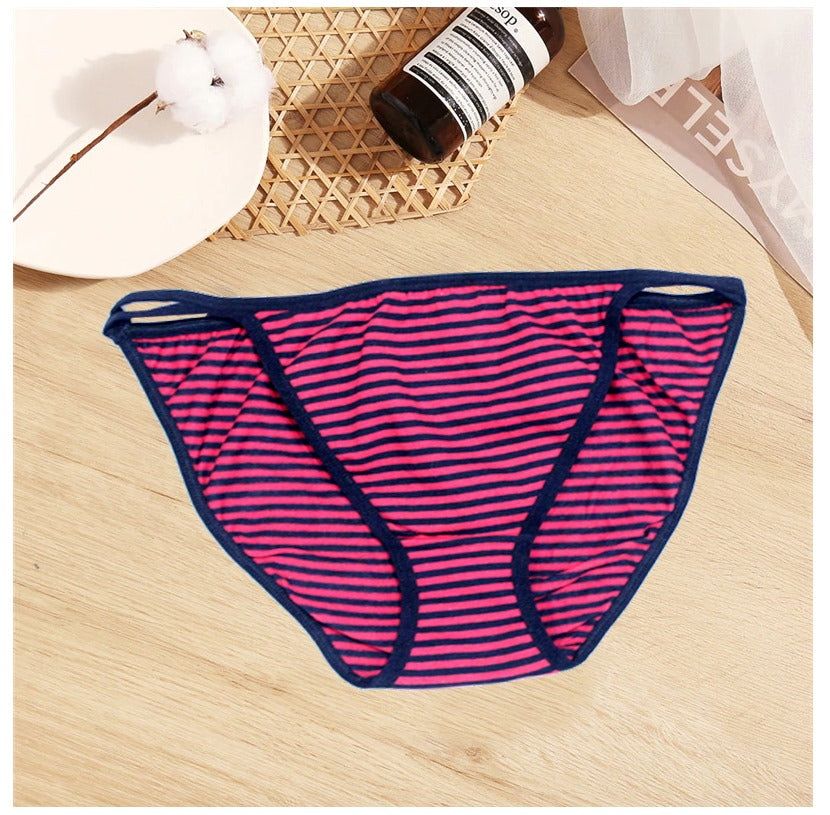 Pack Of 4 - Low Waist Cotton Panties For Women-369