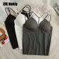 Pack of 2 High Quality Full Coverage Front Dori Style Silk Seamless Padded Camisole-570