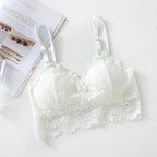 Shezaib 1  Pc Lace V Neck Crochet Bralette Crop Tops Bra-343