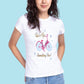New Women Printed Comfortable Cotton Top T-Shirt For Girls