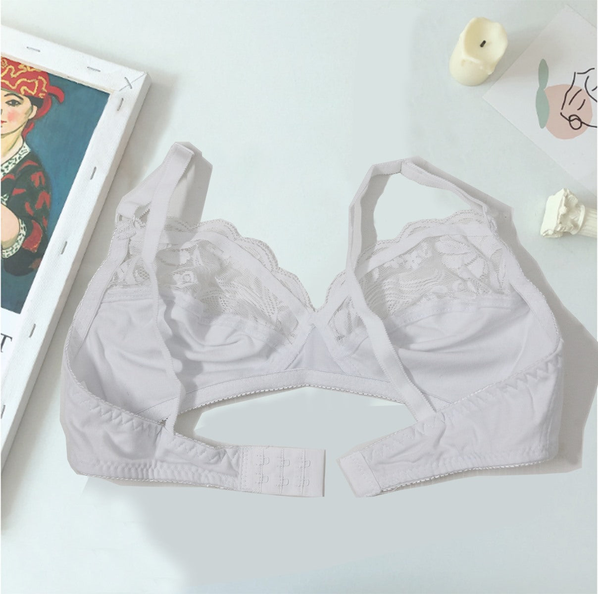 Flourish Wild Gentle-001 Non Padded & Non-Wired Cotton Full Cover Bra.