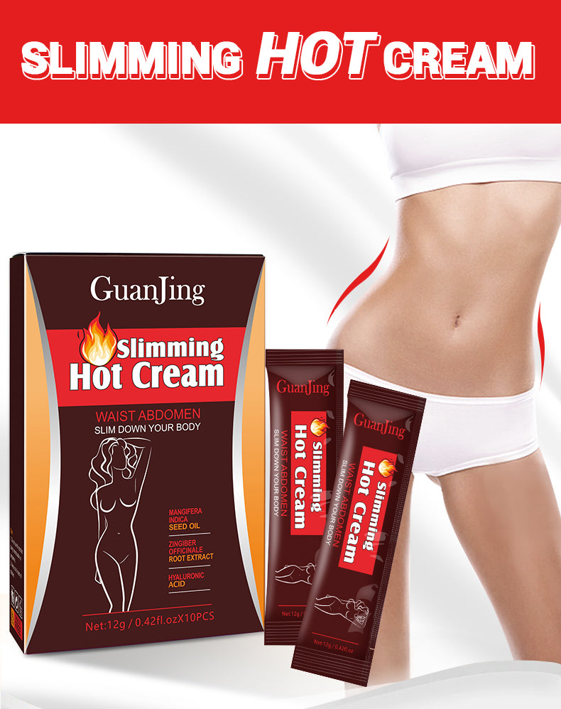 GUANJING 10Pcs Hot Cream Slimming Fat Burn Weight Loss Product