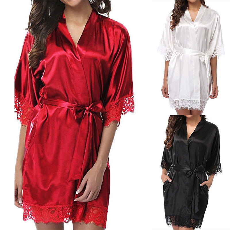Buy 1 Get 1 Free Shezaib Satin Silk Ladies Gown Nighty 1109