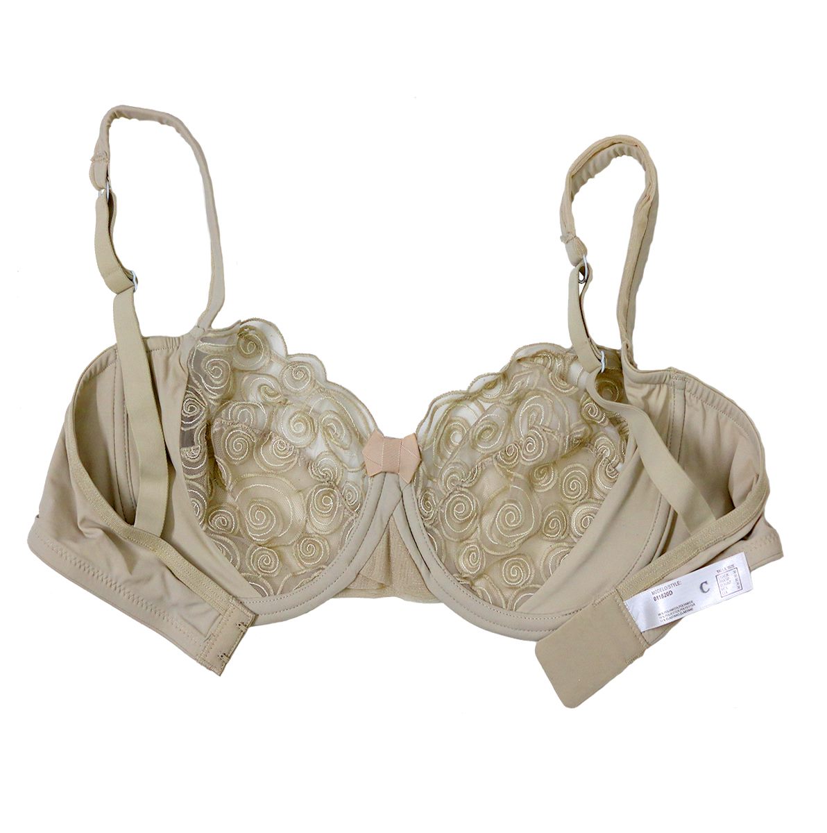 Leonisa Lace Non-Padded Wired & Demi Coverage Bra Panty Set