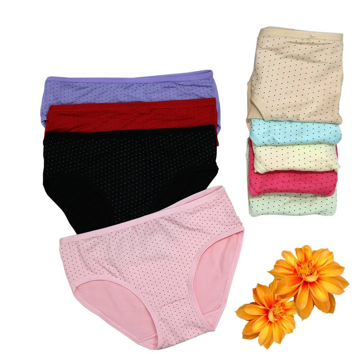 Pack Of 3 Stretchable Panties For Teenagers Girls-859