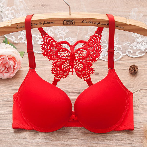 The unique butterfly Y-line design adds a touch of sophistication and style. This distinctive feature not only looks beautiful but also provides extra support and stability, ensuring that the bra stays in place all day long. 