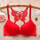 Front Open Butterfly Y-line Adjustable Straps Push Up Bra-1606