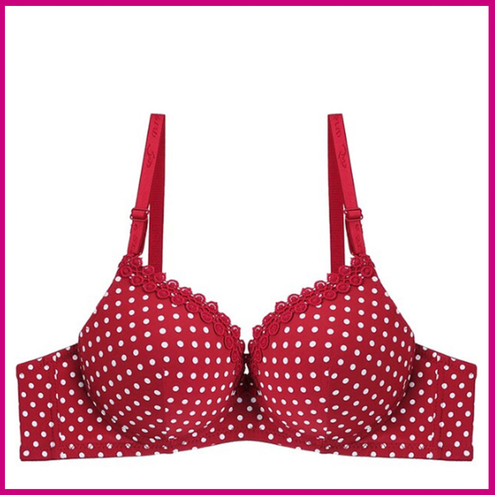 Perfect Lift Polka Doted Printed Padded Push-up Bra 298