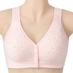Comfortable Solid Seamless Front Button Nursing Bra-105