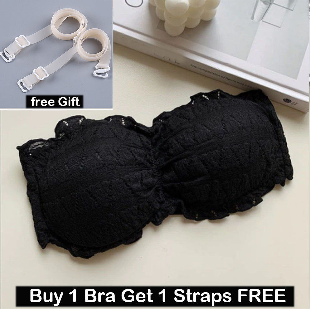 Shezaib  New Cotton Embossed Fabric 3 Hook Back Strapless Bra 820