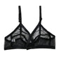 Shezaib full net transparent bra in black color