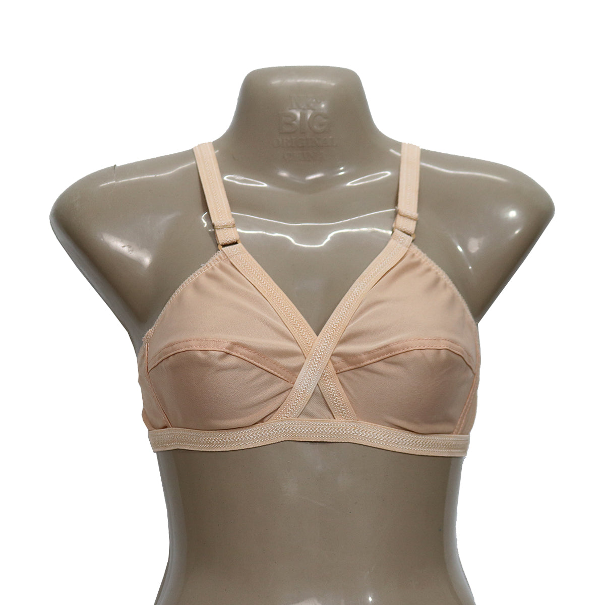 Shezaib classy cotton non-padded bra in skin color
