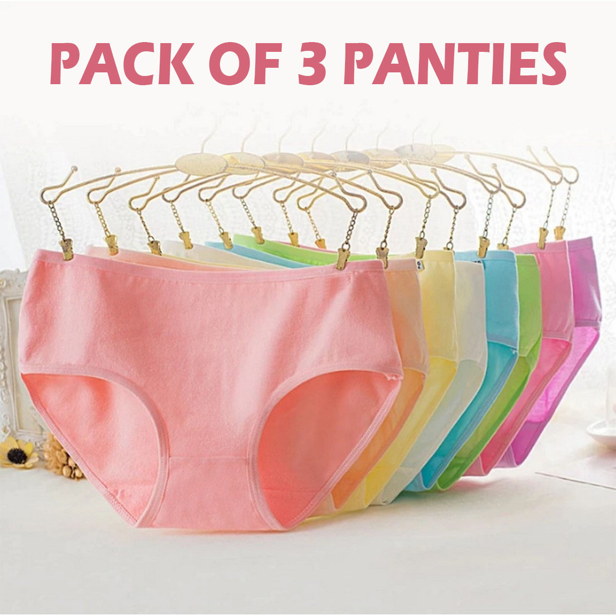 CUTE BYTE 6 Pack Adjustable Seamless Underwear for India